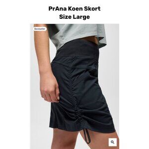 Black PrAna Koen Skirt/Skort - Large